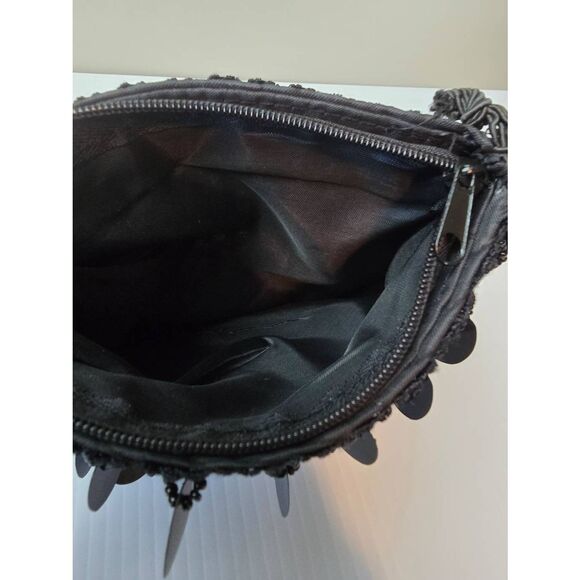 Evening Bag Black Sequined - Picture 4 of 8